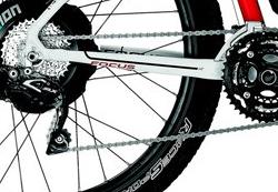 E Bike Antrieb und Motorposition f&uuml;r Focus